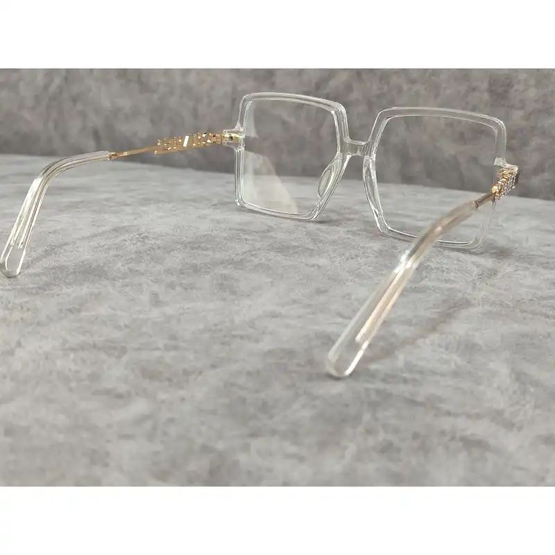 فریم عینک طبی زنانه مدل مربعی شفاف کد 0292