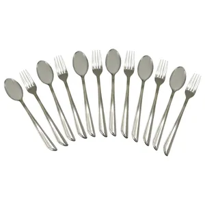 سرویس قاشق و چنگال غذاخوری 12 پارچه مدل 100W