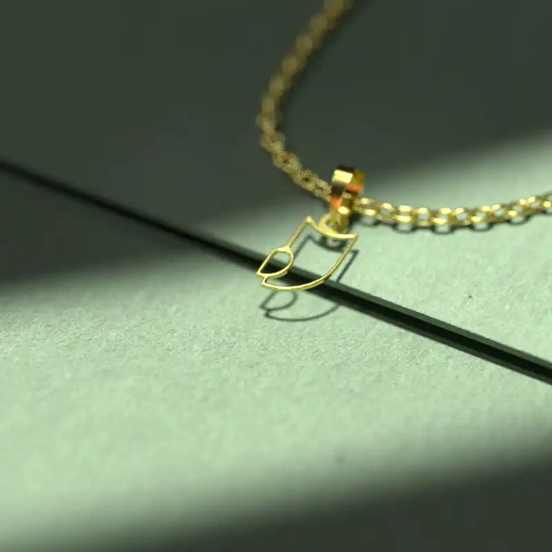 گردنبند طلا 18 عیار زنانه مدوپد مدل جغد کد B3-1-1031