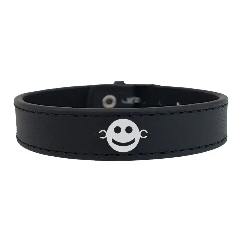 دستبند نقره ترمه 1 مدل ایموجی لبخند کد mhdcf 007