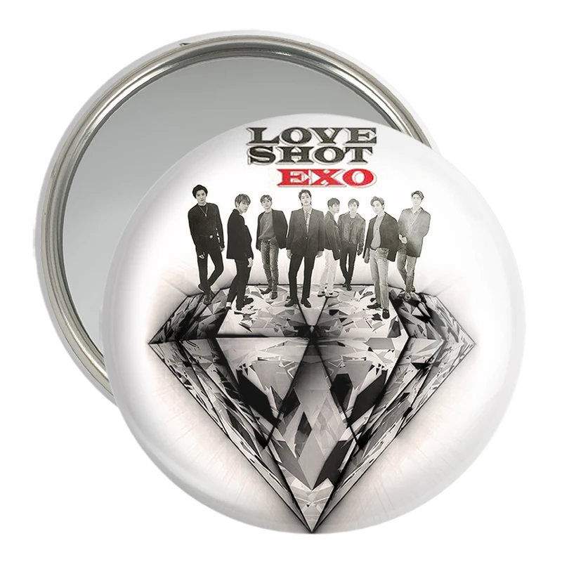 آینه جیبی خندالو مدل گروه اکسو EXO  کد 1033