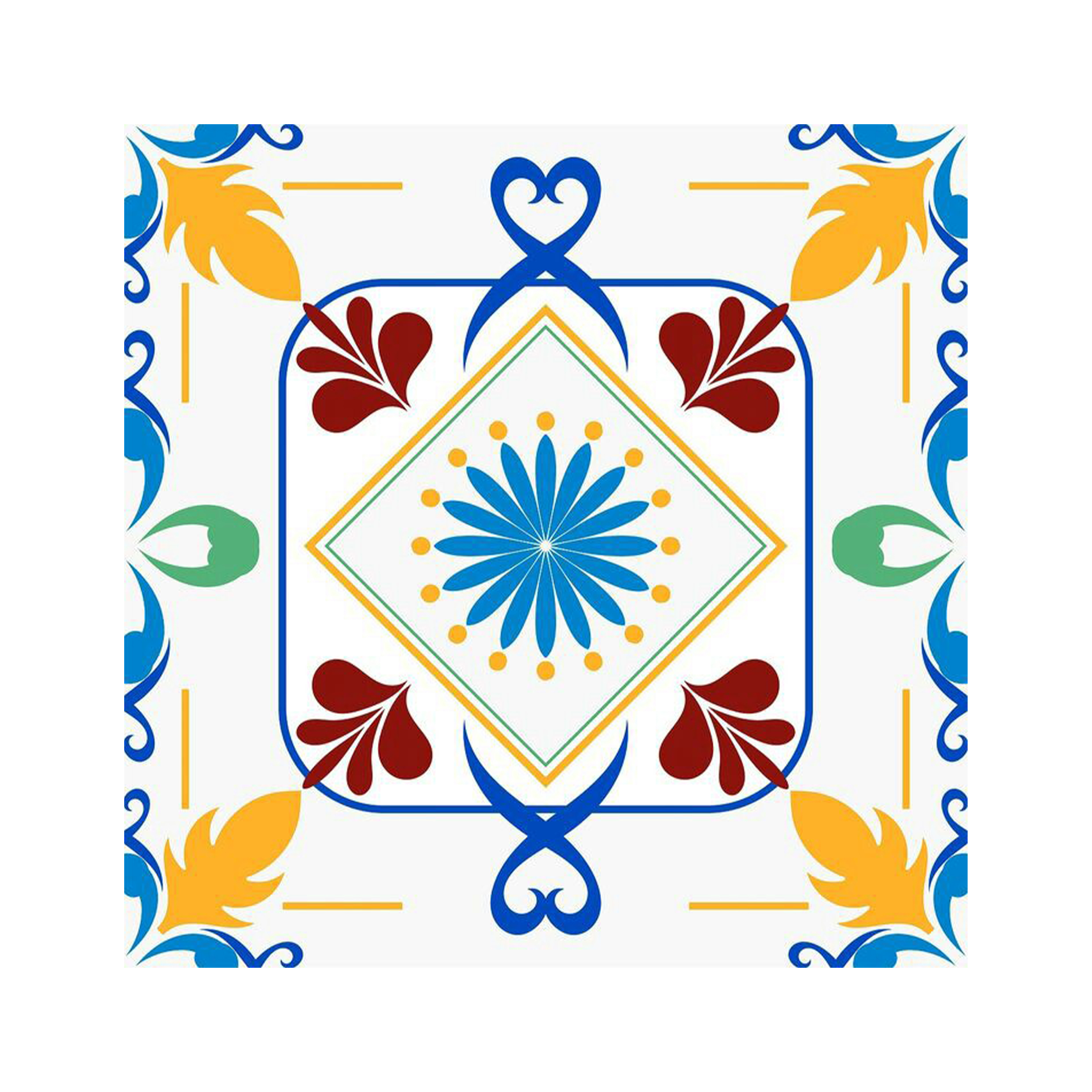 کاشی گلاک طرح سنتی ایرانی کد TT85