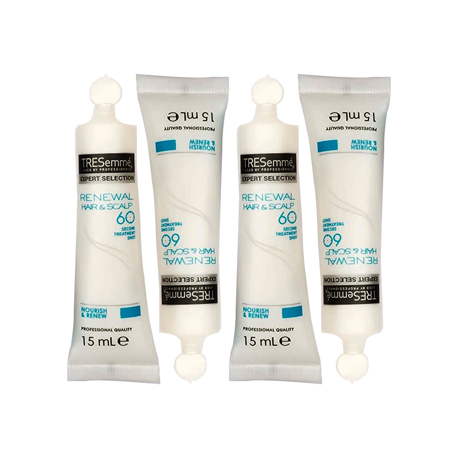 کرم ترمیم کننده مو ترزمی سری Renewal مدل 60SECOND TREATMENT SHOT حجم 60 میلی لیتر مجموعه 4 عددی