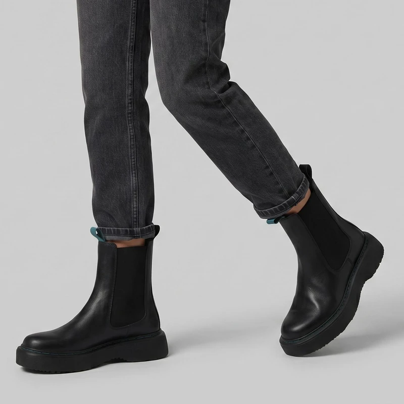 نیم بوت زنانه چرم مشهد مدل J2790-001-37