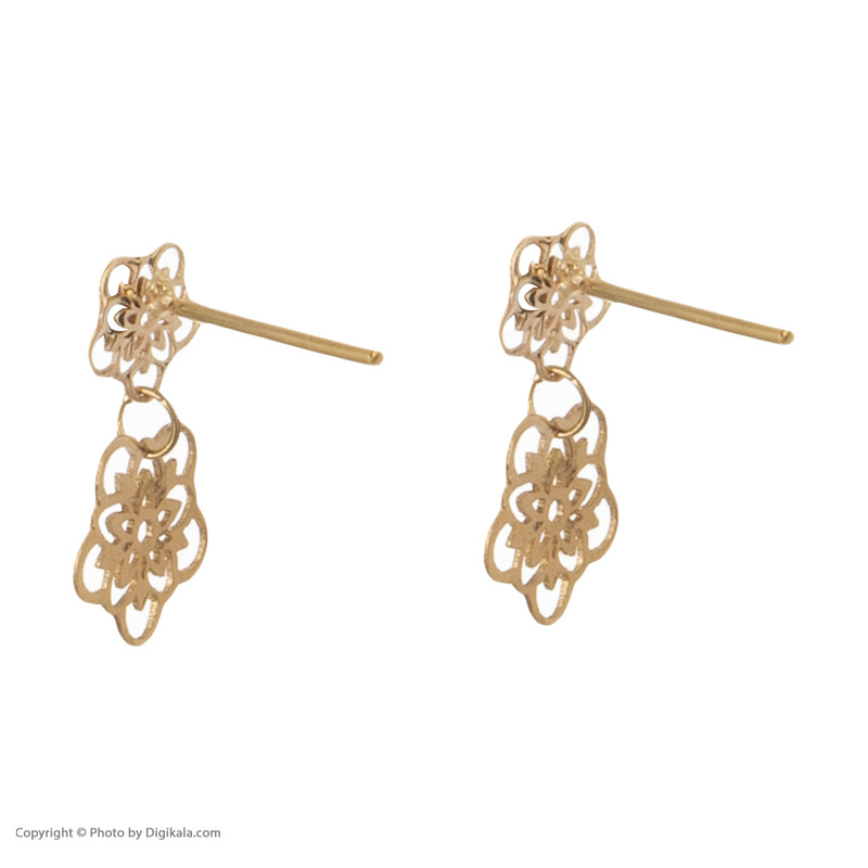 گوشواره طلا 18 عیار زنانه مایا ماهک مدل ME0933 - 3