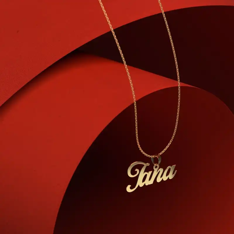 گردنبند طلا 18 عیار زنانه مدوپد مدل طاها