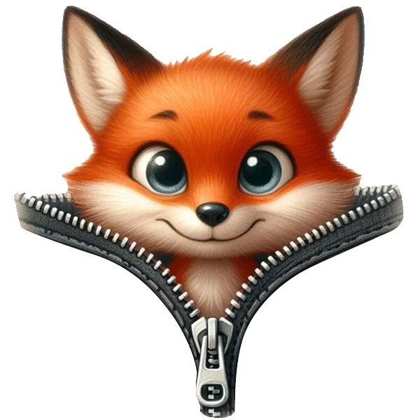 استیکر پارچه و لباس پاد آفرین طرح روباه کد 1583