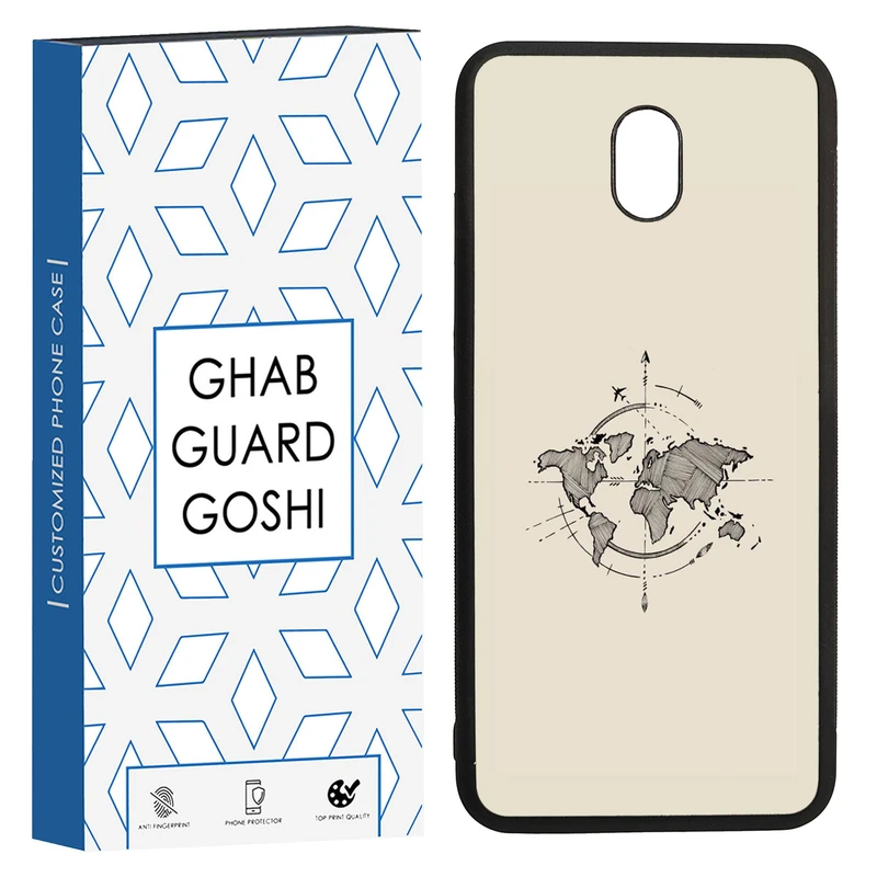 کاور قاب گارد گوشی طرح نقشه کد TPU-175 مناسب برای گوشی موبایل شیائومی REDMI 8A