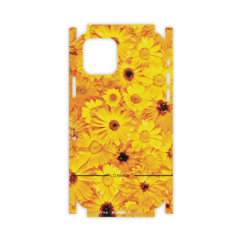 برچسب پوششی ماهوت مدل Yellow-Flower-FullSkin مناسب برای گوشی موبایل اپل iPhone 11 Pro Max