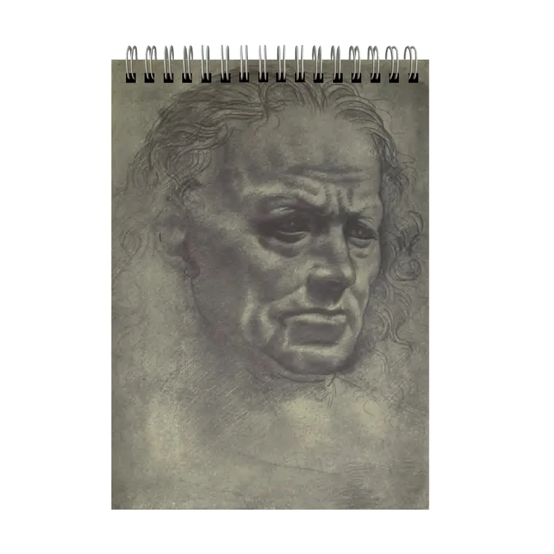 دفتر طراحی 60 برگ مدل طراحی پرتره اثر داوینچی کد A5-57