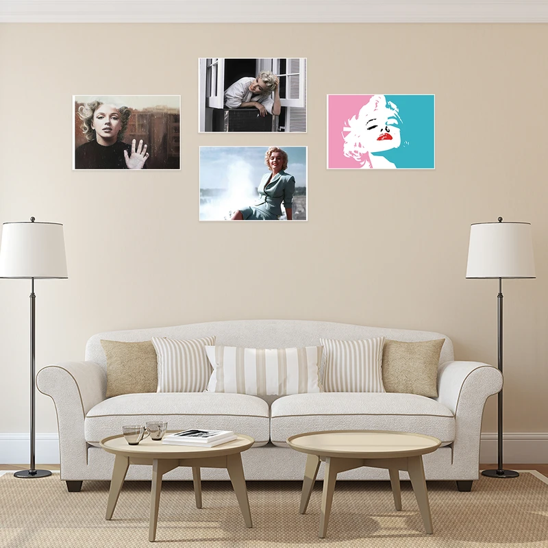 پوستر طرح مریلین مونرو کد A-2161-Marilyn Monroe مجموعه 4 عددی