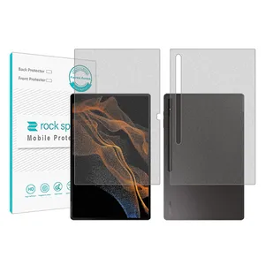 Rockspace model HyMTT screen protector suitable for Samsung Galaxy Tab S8 Ultra tablet along with tablet back protector