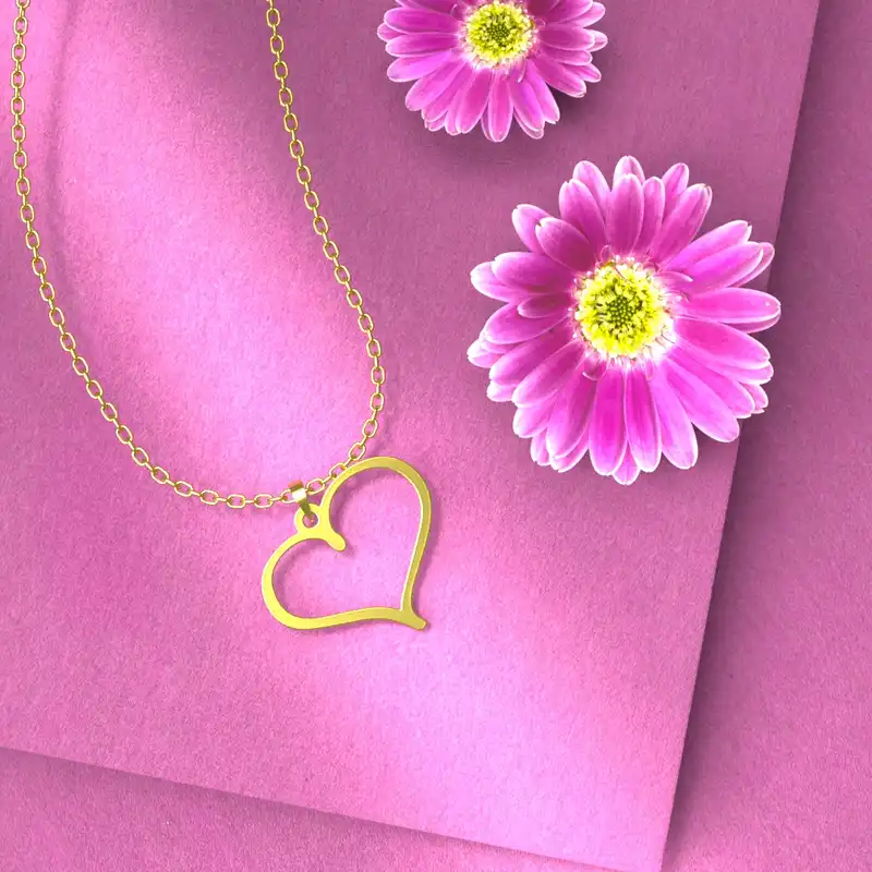 گردنبند طلا 18 عیار زنانه مدوپد مدل اشک کد CA10764