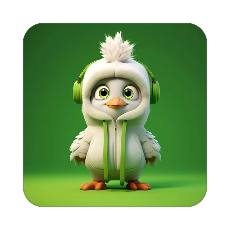 زیر لیوانی کاکتی طرح حیوانات کارتونی مدل mp27809