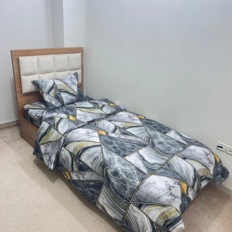 سرویس ملحفه 1 نفر 3 تکه ناتوسا مدل اطلس 90