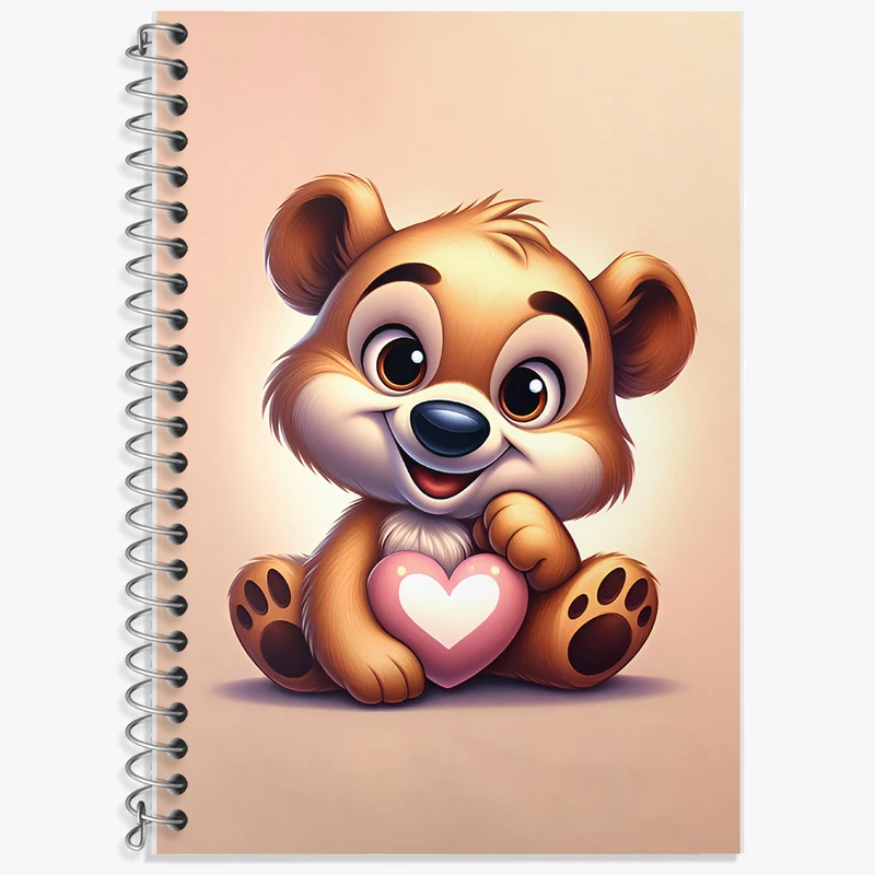 دفتر نت موسیقی 50 برگ خندالو طرح خرس بامزه کد F8397