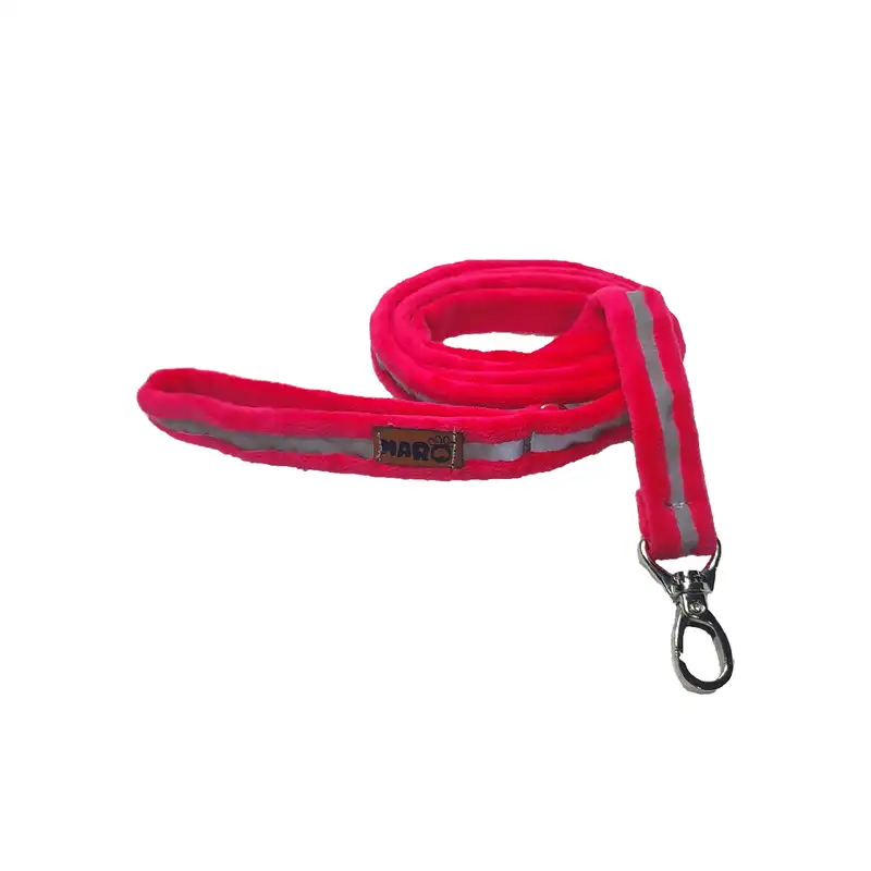 قلاده و بند قلاده سگ و گربه مدل مخملی کد s07