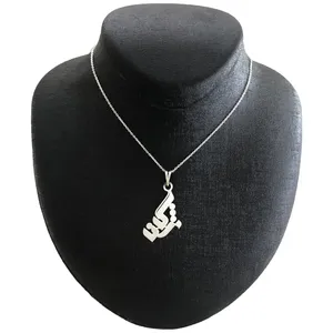 گردنبند نقره زنانه مدل مژگان کد A-52