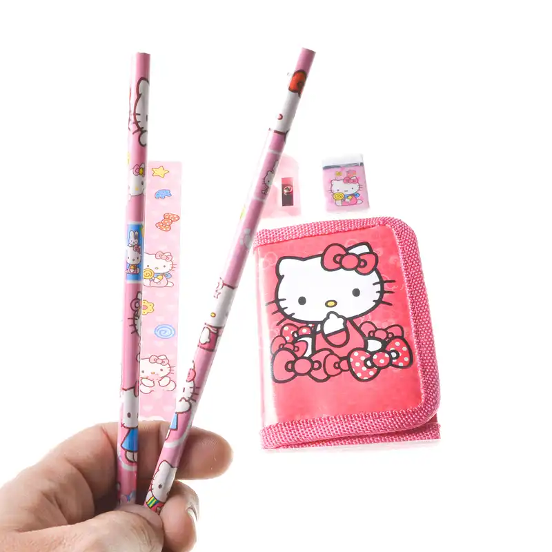 بسته لوازم تحریر مدل کیتی مجموعه 6 عددی