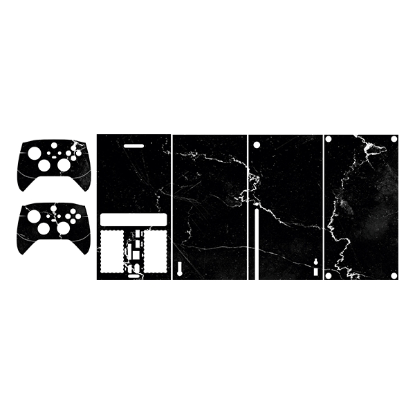 برچسب کنسول بازی Xbox series x طرح marble کد 2 مجموعه 5 عددی