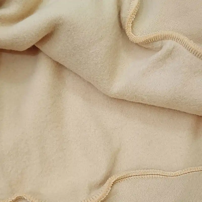 هودی زنانه مدل فوتر ضخیم رنگ کرمی