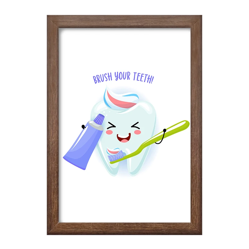 تابلو خندالو طرح دندان و دندان پزشکی کودکانه کد 36697
