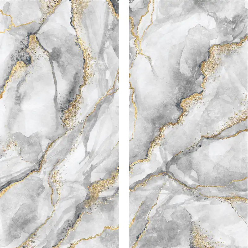 پرده مدل پانچی طرح ماربل سایز 280x145 سانتی متر