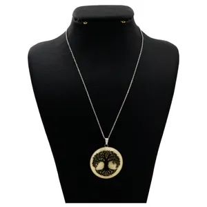 گردنبند نقره زنانه دلی جم طرح درخت  کد D 309