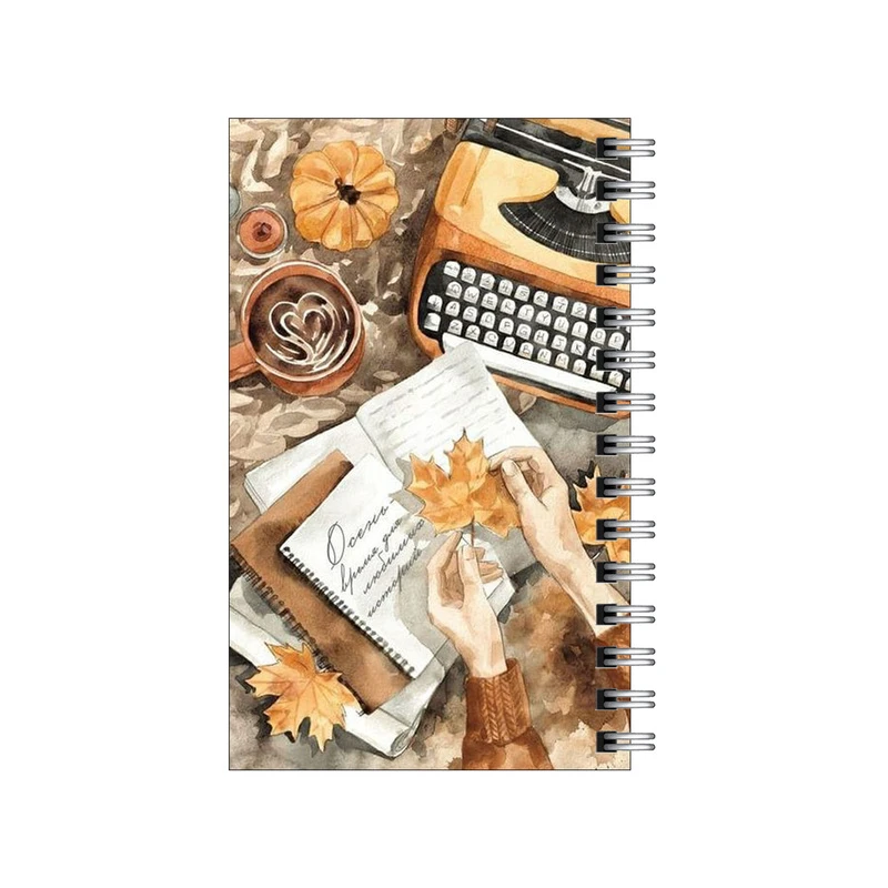 دفترچه یادداشت مدل to do list طرح تم پاییزی و قهوه کد 0667815