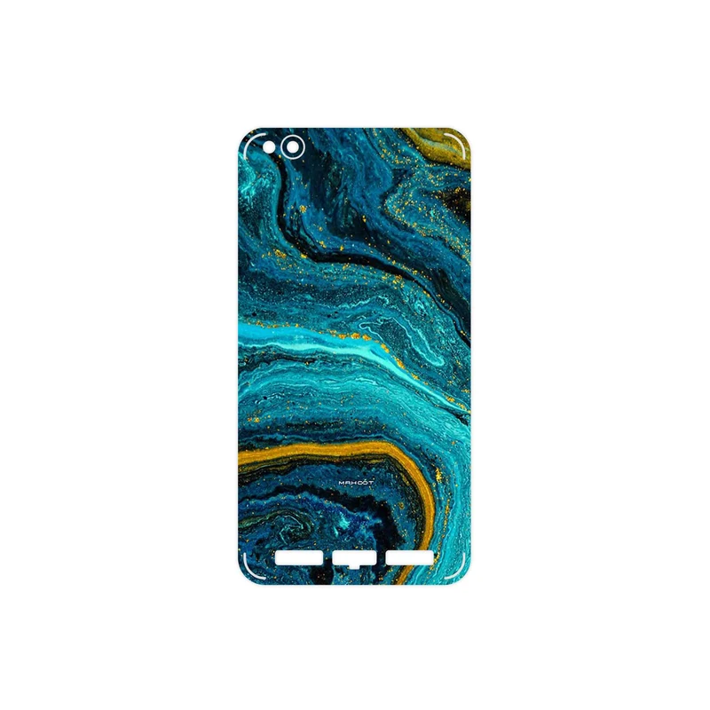 برچسب پوششی ماهوت مدل Turquoise marblewith golden streaks مناسب برای گوشی موبایل شیائومی Redmi 5A