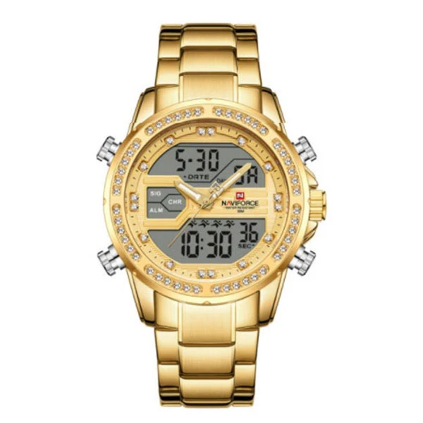 ساعت مچی عقربه‌ای کوارتز مردانه نیوی فورس مدل NF9190 GG