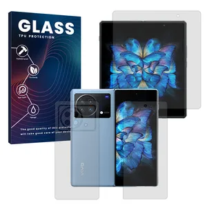 Glass Resistant model transparent screen protector suitable for Vivo X Fold mobile phone along with back protector