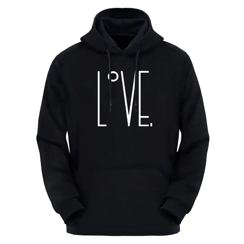 هودی زنانه مدل LOVE کد D03 رنگ نوک مدادی