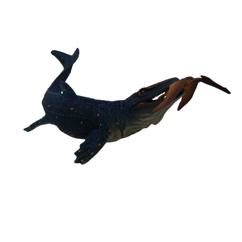 فیگور مدل دایناسور فک متحرک طرح Mosasaurus Hunting for Pterosaur مجموعه 2 عددی