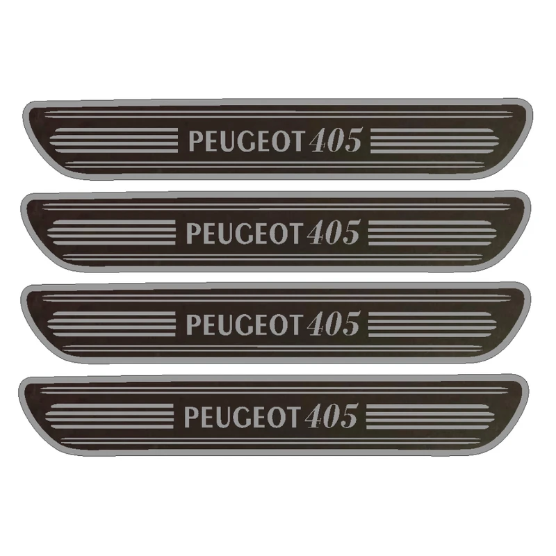  برچسب بدنه خودرو مهدیار مدل کربن کد sp119 مناسب برای پژو 405 بسته 4 عددی 