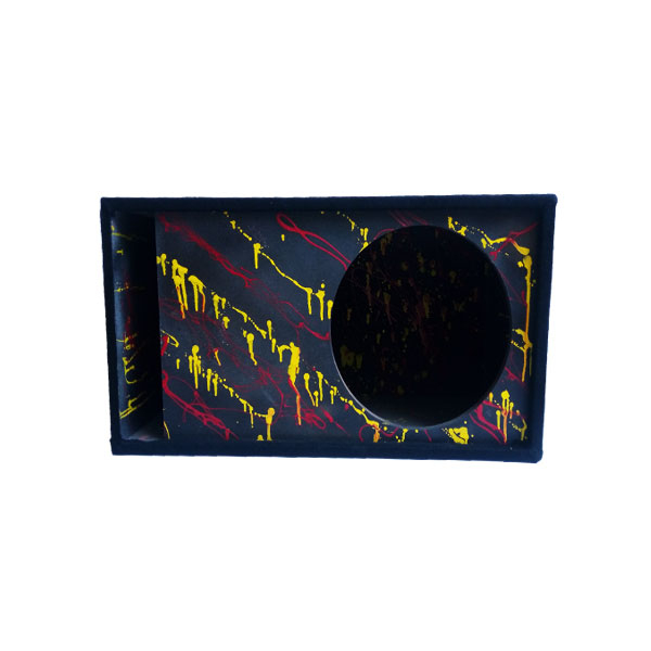 باکس ساب ووفر خودرو طرح مکعب مدل bmh90RGB مناسب برای ساب 12 اینچ