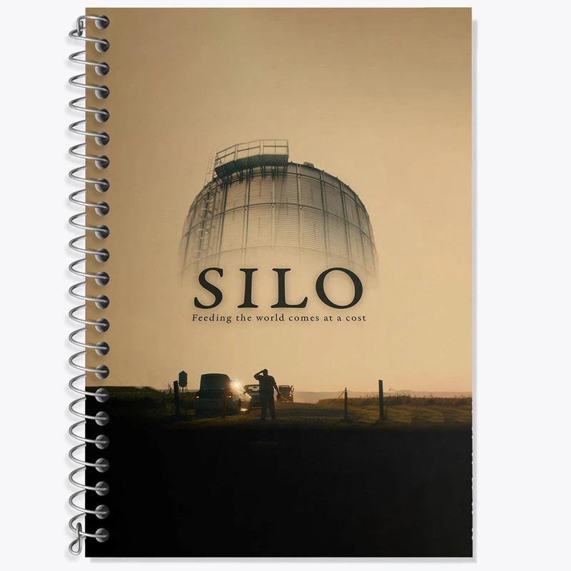 دفتر زبان 50 برگ خندالو مدل سه خط طرح سریال سیلو Silo کد 29969