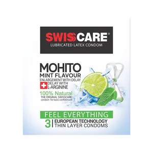 کاندوم سوئیس کر مدل MOHITO بسته 3 عددی