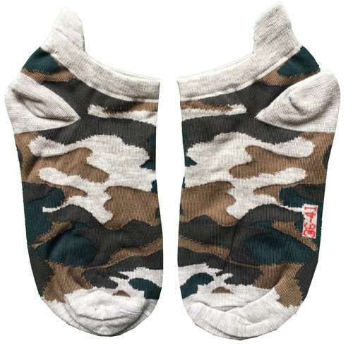 جوراب زنانه دکتر جوراب مدل مچی طرح چریکی رنگ طوسی