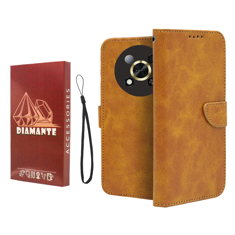 کیف کلاسوری دیامانته مدل Mortand Ros مناسب برای گوشی موبایل وکال Vocal V2 به همراه بندآویز