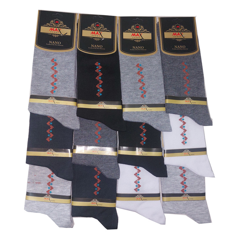 جوراب مردانه مدل Nano Max مجموعه 12 عددی