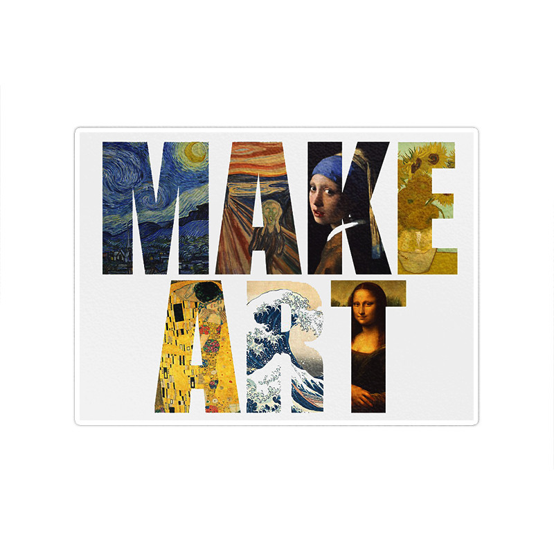 استیکر تزئینی موبایل و تبلت ماسا دیزاین طرح MAKE ART مدل SN009