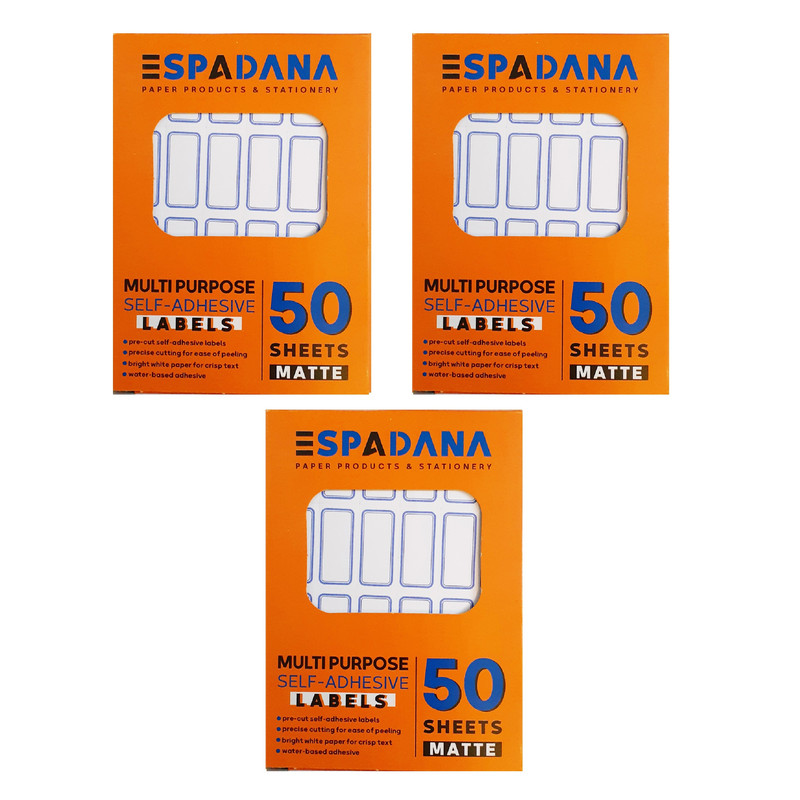 برچسب اسپادانا کد 105 مجموعه 150 عددی