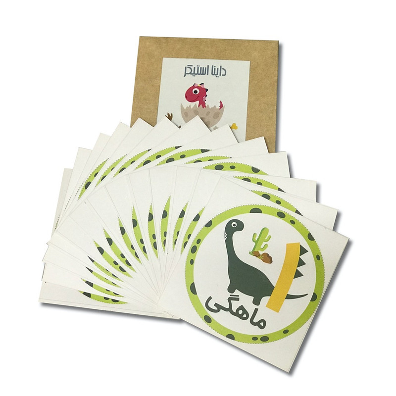 استیکر کودک مانی‌نی مدل داینا بسته 16 عددی