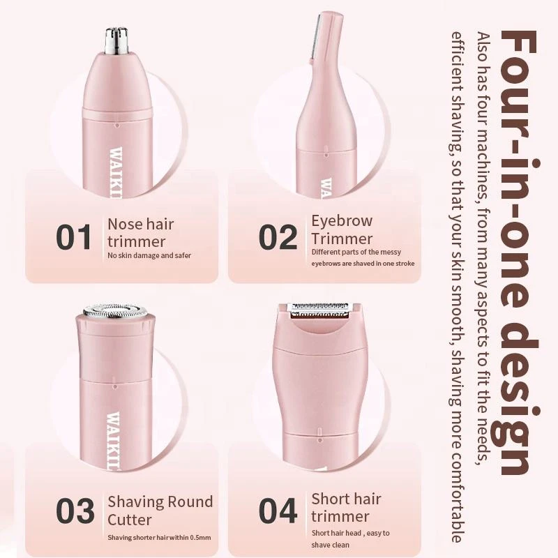 عکس شماره 6 : ست اصلاح موی بدن بانوان وایکیل مدل wl-1916