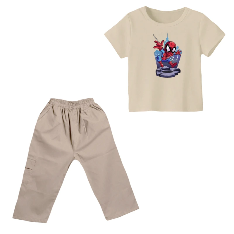 ست تی شرت و شلوارک پسرانه مدل مرد عنکبوتی کد ۱۰