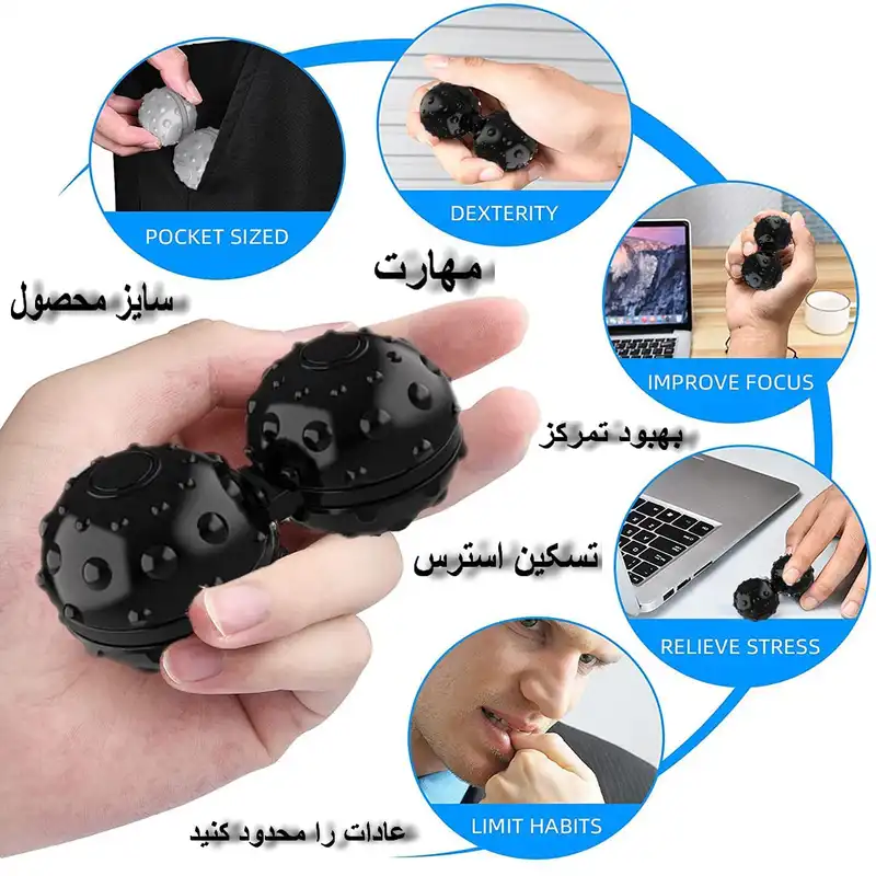 فیجت ضد استرس دنیای سرگرمی های کمیاب مدل ماساژ بال