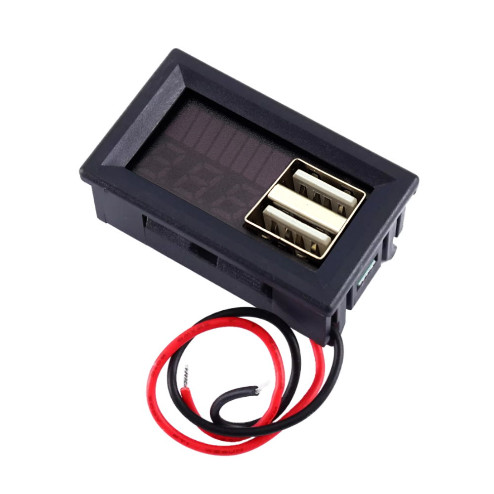 ماژول نمایشگر ولتاژ و سطح باتری همراه خروجی USB مدل 001