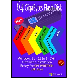 سیستم عامل Windows 11 AIO 16In1 X64 UEFI - Driver Pack 2022 - Office 2016-2019-2021 Pro Plus  نشر مایکروسافت