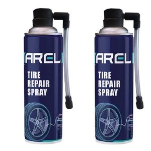 اسپری پنچرگیر لاستیک مدل آرل حجم 450 میلی لیتر بسته 2 عددی
